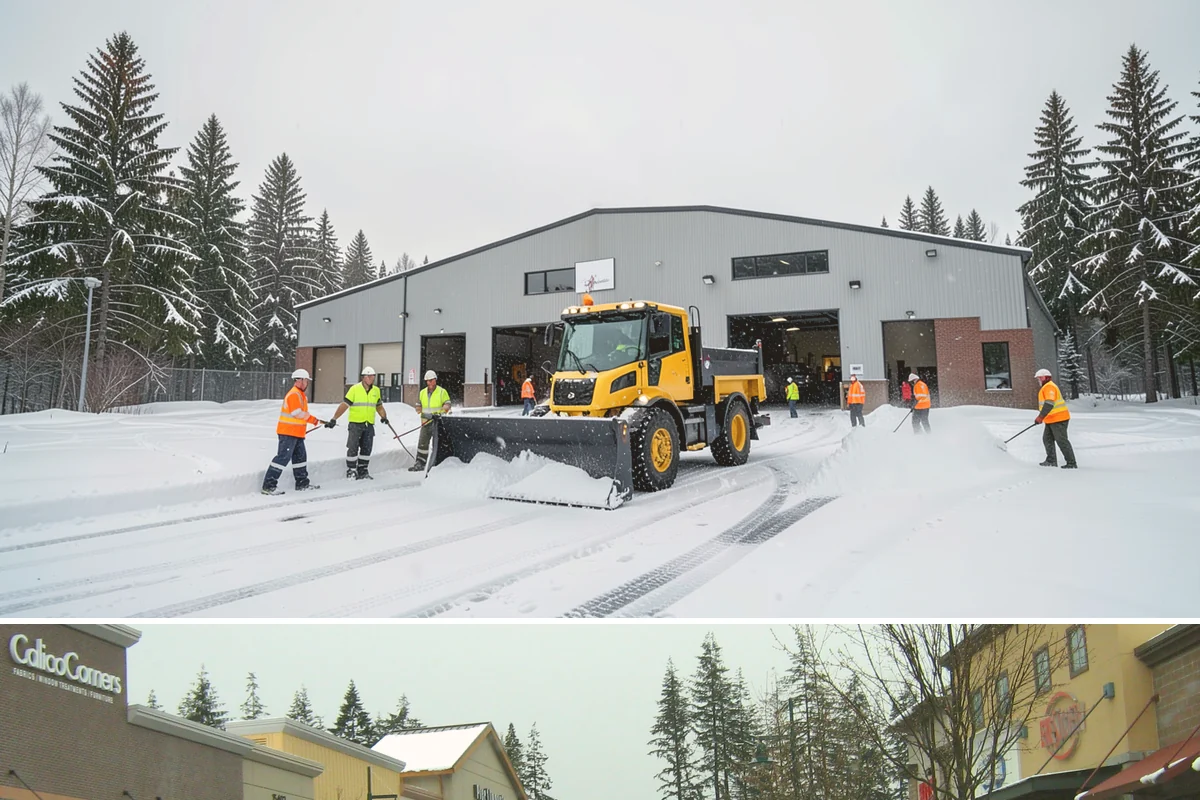 Restaurant Snow Removal in Mill Creek, Snohomish County, WA - Restaurants need attentive service during December and January evenings when cold nights ice over front walks right at dinner...