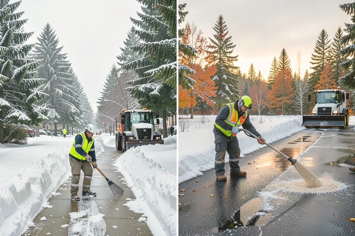 Restaurant Snow Removal in Milton, King County, WA - Identify guest entrances, patio areas, and delivery access