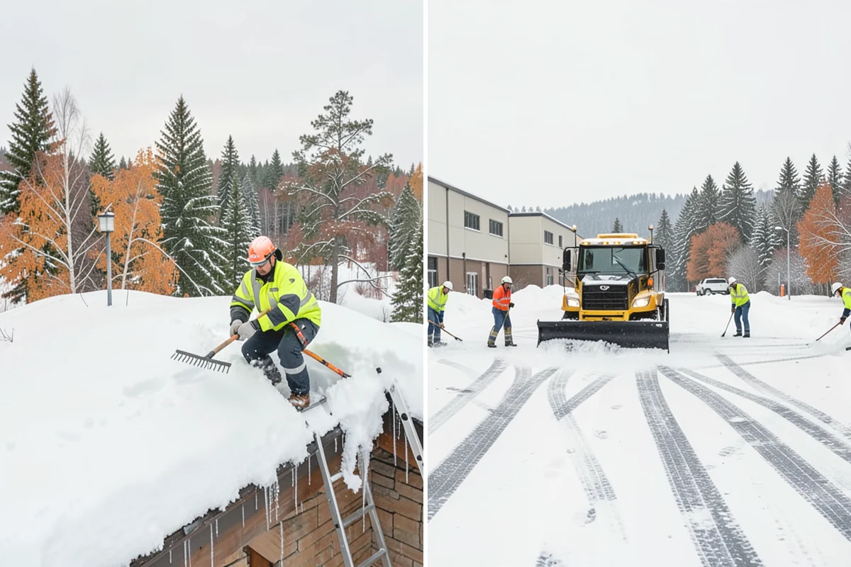 Restaurant Snow Removal in Monroe, Snohomish County, WA - Identify guest entrances, patio areas, and delivery access