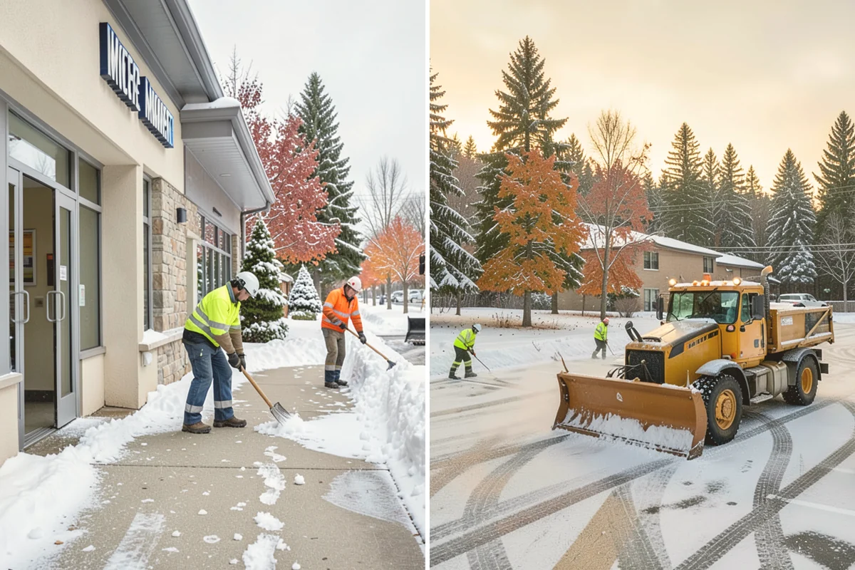 Restaurant Snow Removal in Mount Vernon, Skagit County, WA - Identify guest entrances, patio areas, and delivery access