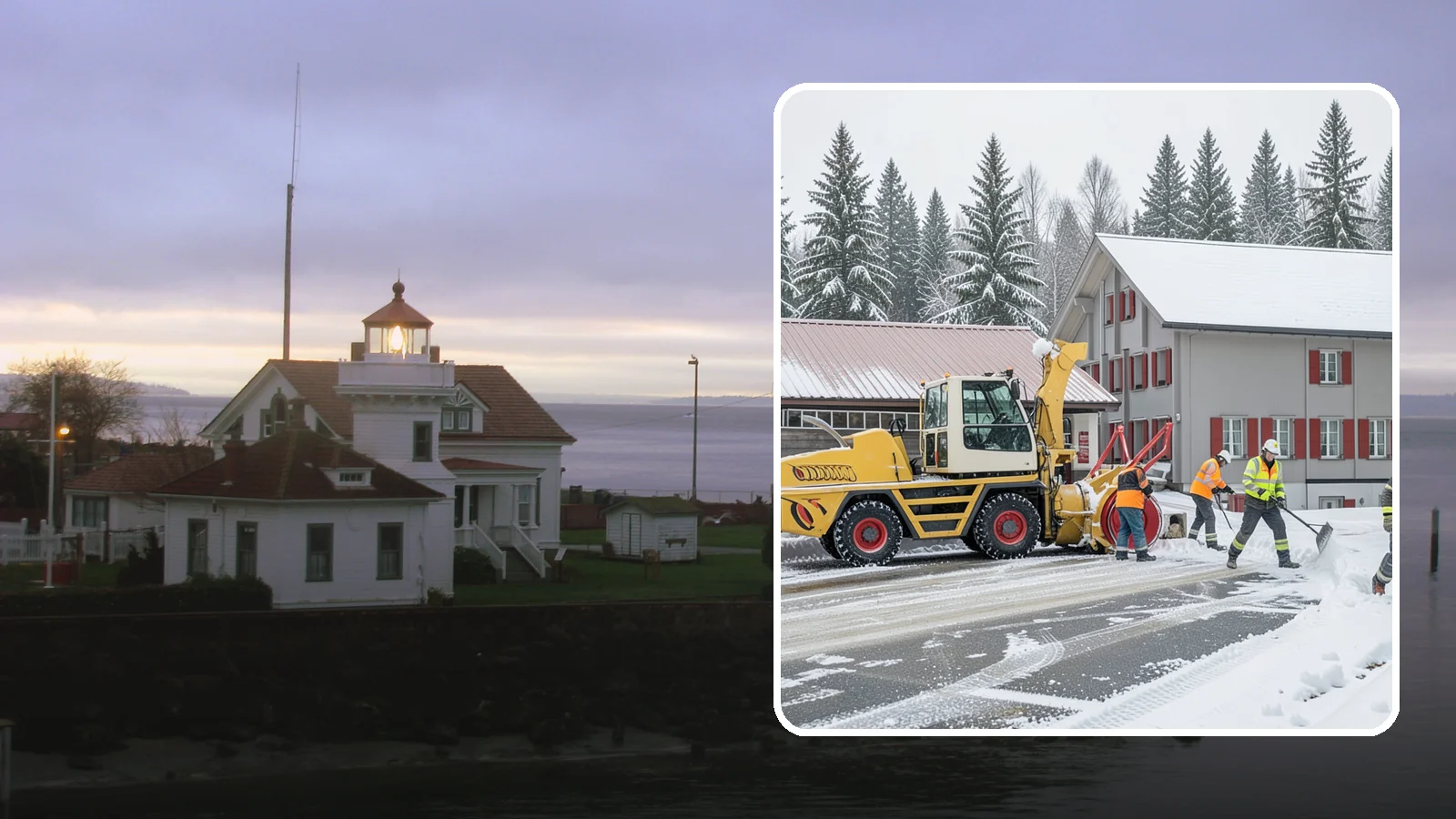Restaurant Snow Removal in Mukilteo, Snohomish County, WA - Keep diners and delivery drivers moving safely by clearing your restaurant's lot, entrance, and patio during winter weather.