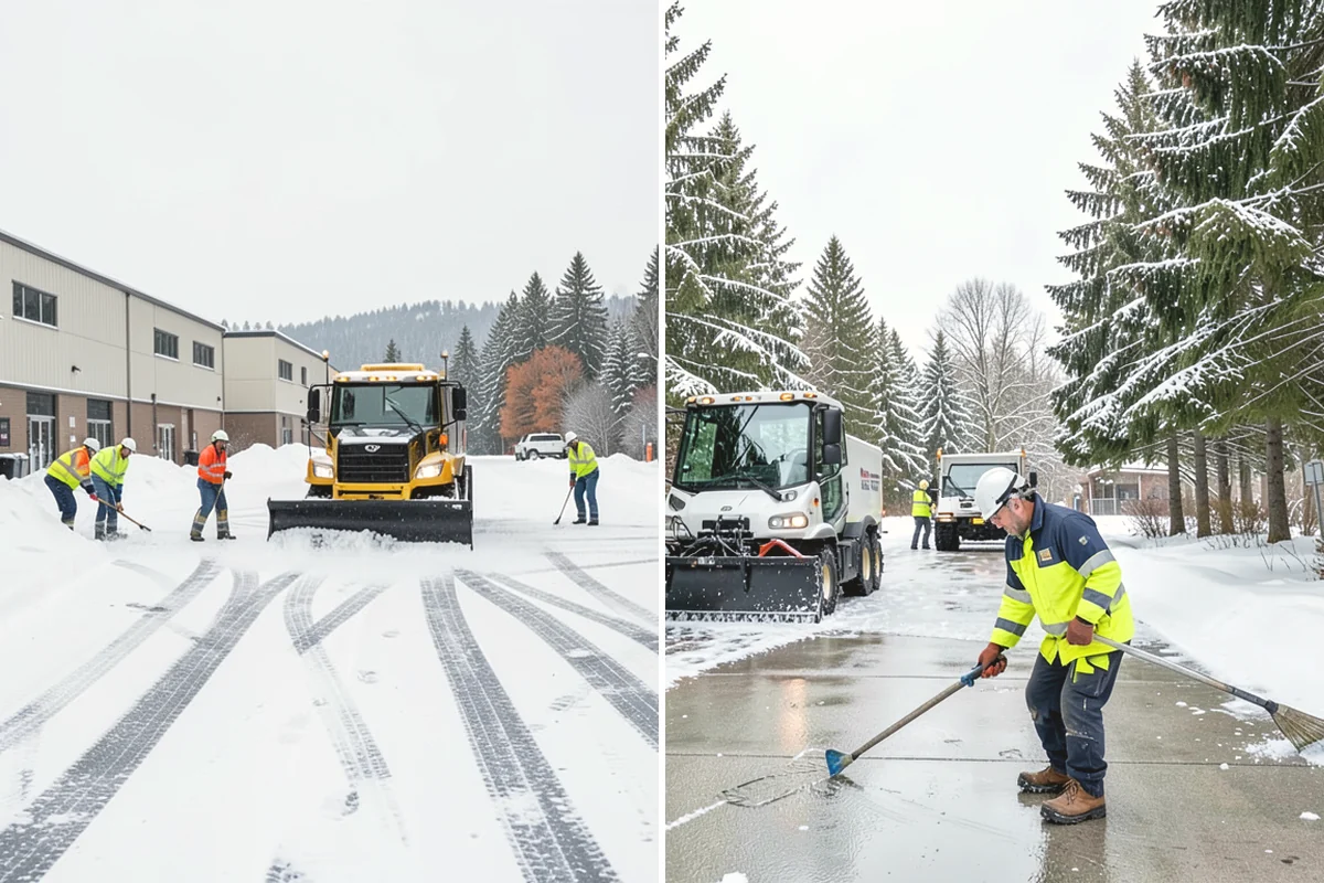 Restaurant Snow Removal in Mukilteo, Snohomish County, WA - Identify guest entrances, patio areas, and delivery access
