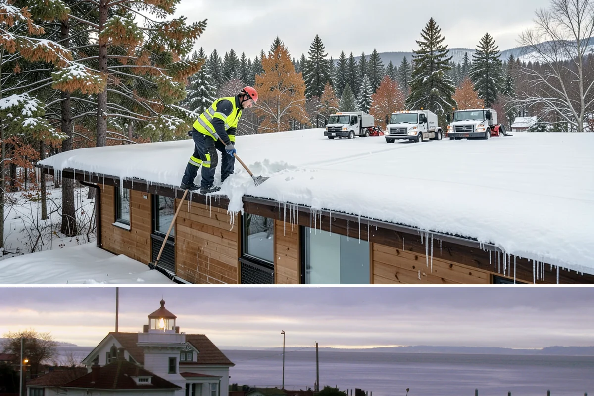 Restaurant Snow Removal in Mukilteo, Snohomish County, WA - Restaurants need attentive service during December and January evenings when cold nights ice over front walks right at dinner...
