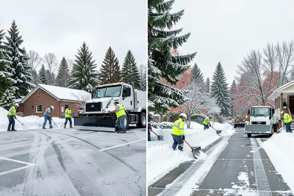 Restaurant Snow Removal in Normandy Park, King County, WA - Identify guest entrances, patio areas, and delivery access
