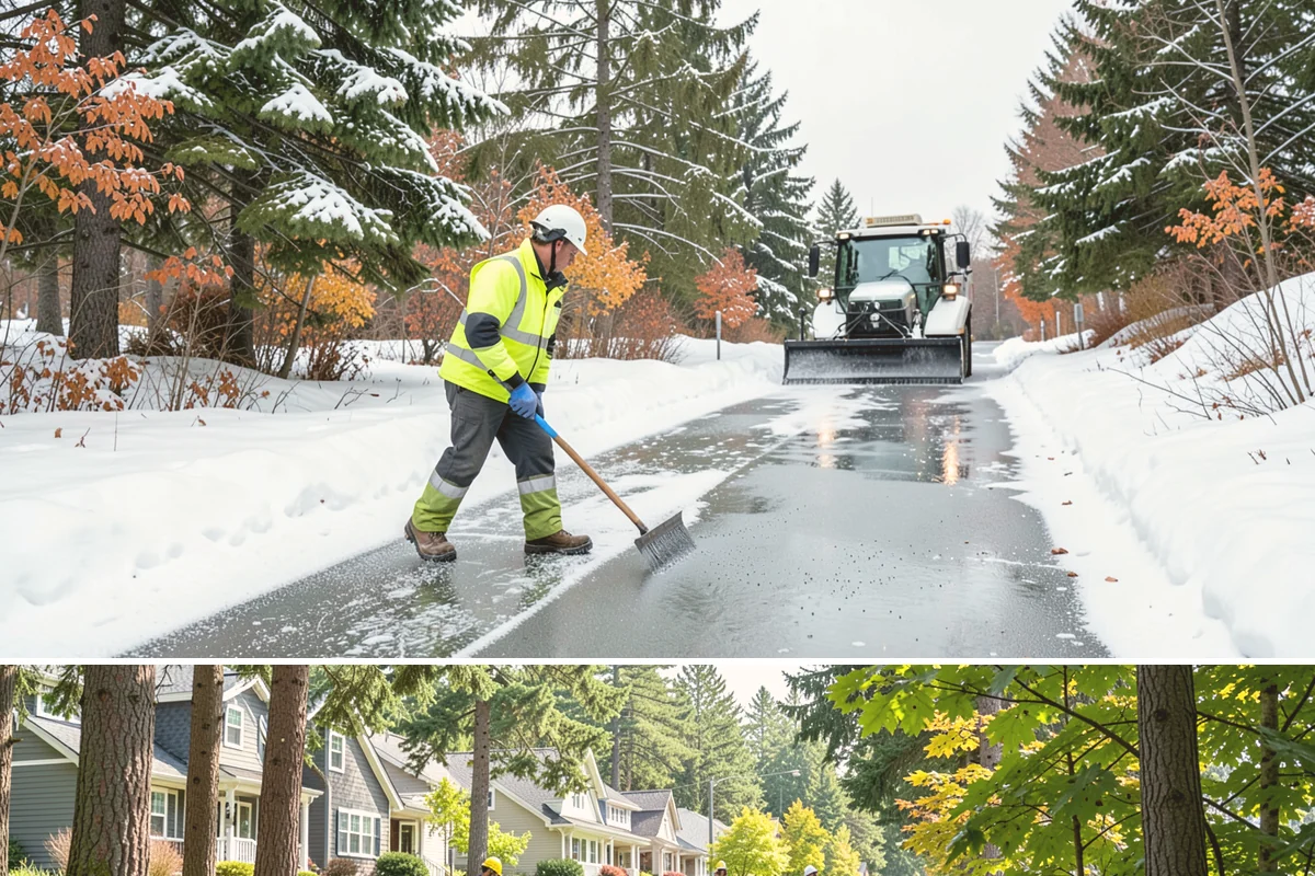 Restaurant Snow Removal in Normandy Park, King County, WA - Restaurants need attentive service during December and January evenings when cold nights ice over front walks right at dinner...