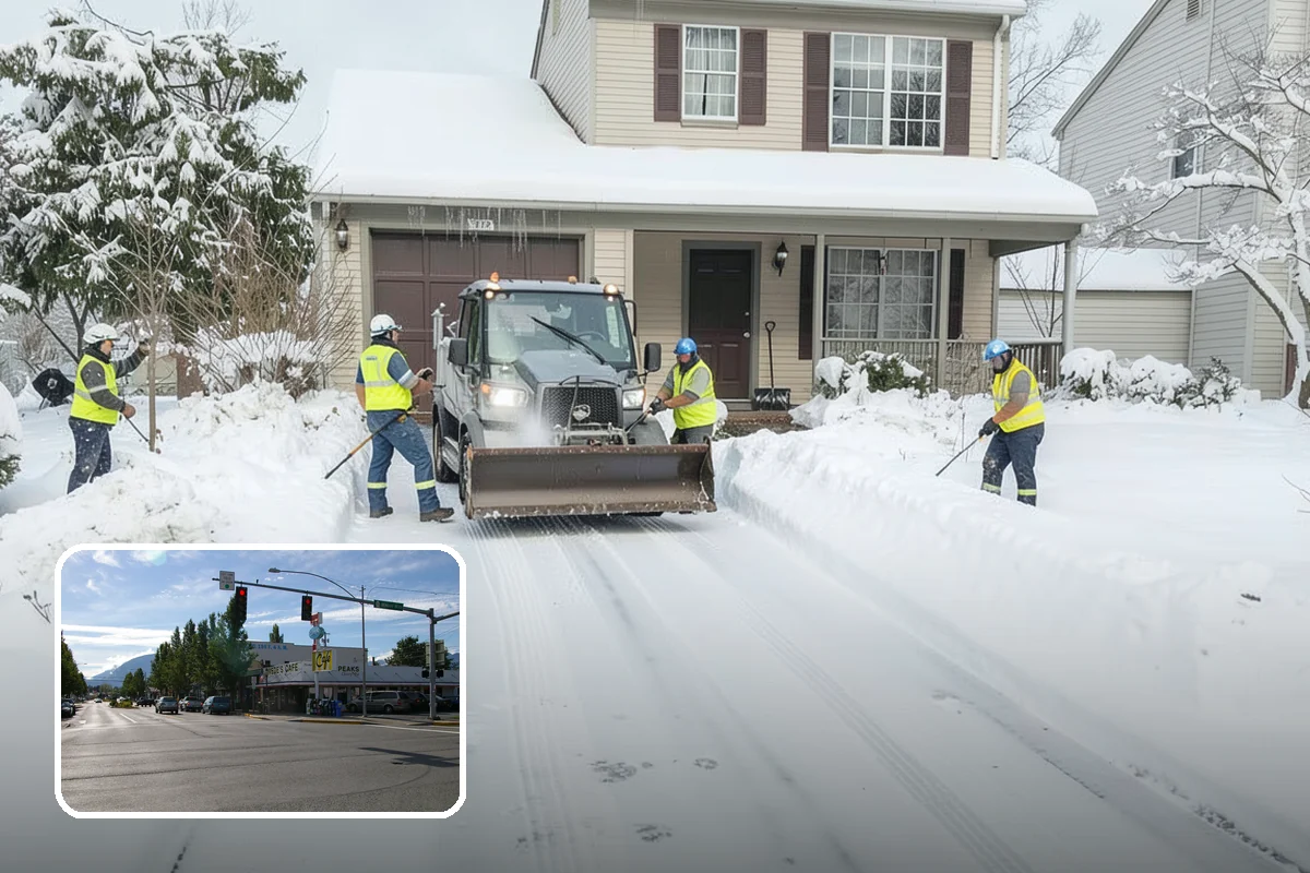 Restaurant Snow Removal in North Bend, King County, WA - Clear entrances that keep diners walking in