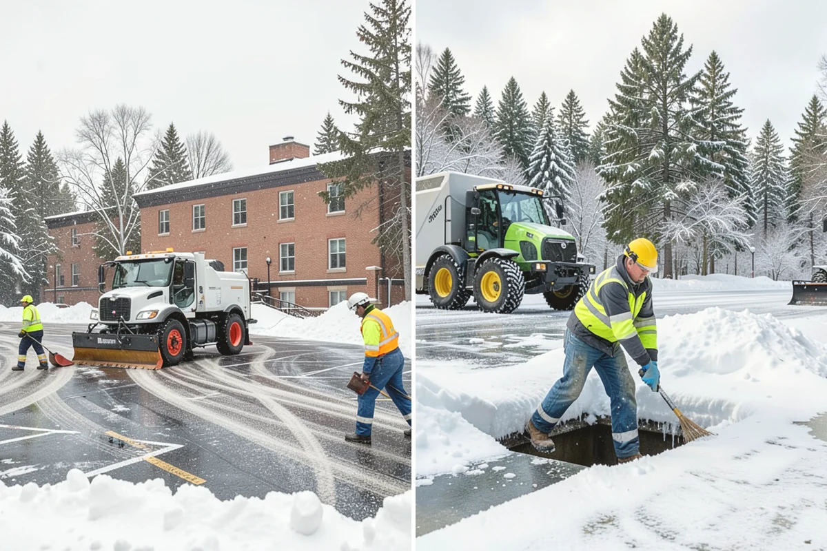 Restaurant Snow Removal in North Bend, King County, WA - Identify guest entrances, patio areas, and delivery access