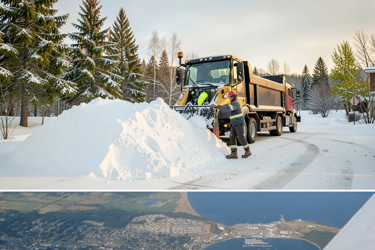Restaurant Snow Removal in Oak Harbor, Island County, WA - Restaurants need attentive service during December and January evenings when cold nights ice over front walks right at dinner...