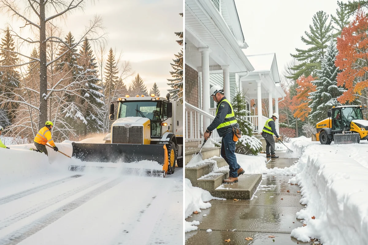 Restaurant Snow Removal in Orting, Pierce County, WA - Identify guest entrances, patio areas, and delivery access