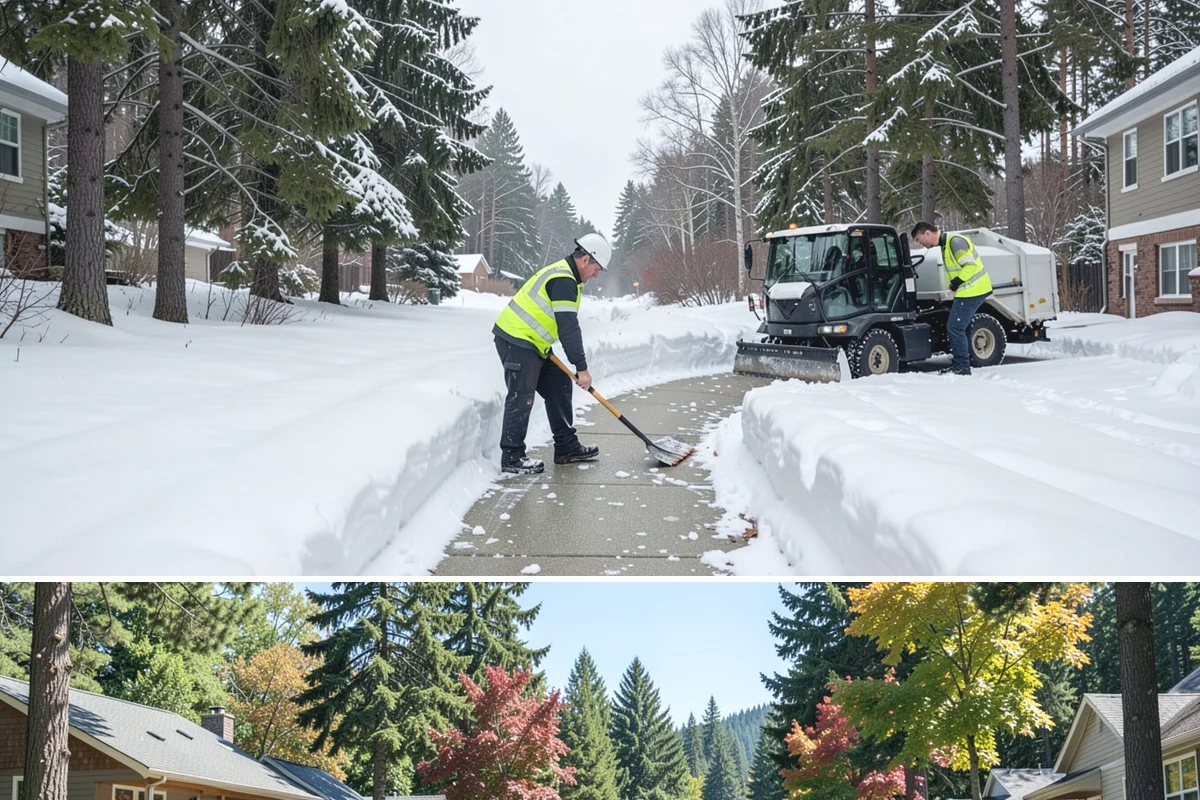 Restaurant Snow Removal in Orting, Pierce County, WA - Restaurants need attentive service during December and January evenings when cold nights ice over front walks right at dinner...