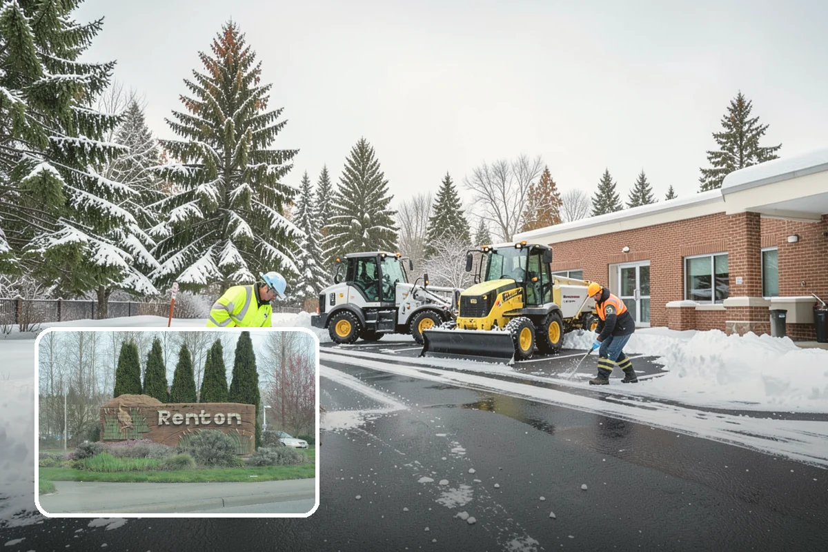 Restaurant Snow Removal in Renton, King County, WA - Clear entrances that keep diners walking in