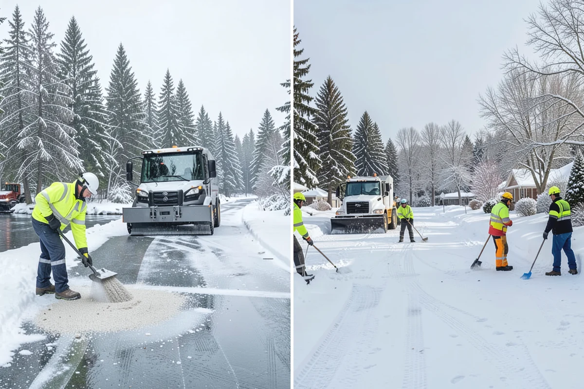 Restaurant Snow Removal in Renton, King County, WA - Identify guest entrances, patio areas, and delivery access