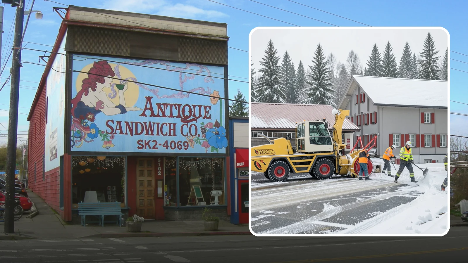 Restaurant Snow Removal in Ruston, Pierce County, WA - Keep diners and delivery drivers moving safely by clearing your restaurant's lot, entrance, and patio during winter weather.