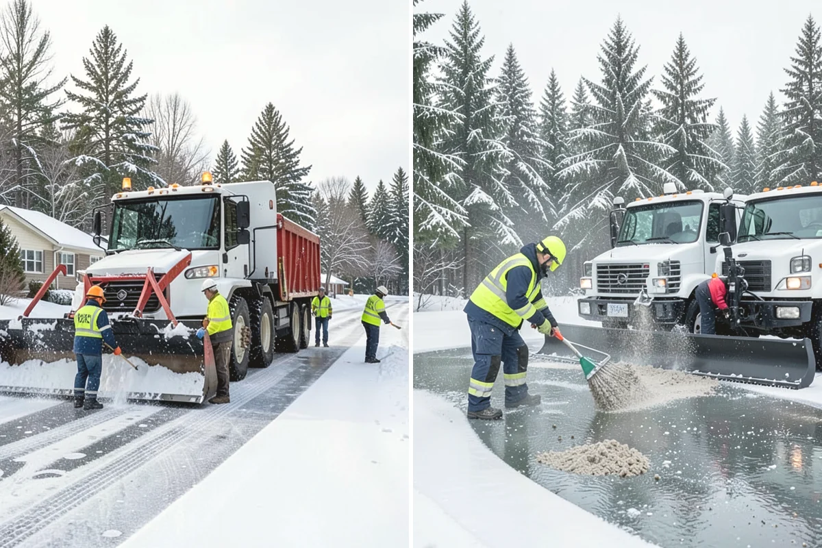 Restaurant Snow Removal in Ruston, Pierce County, WA - Identify guest entrances, patio areas, and delivery access