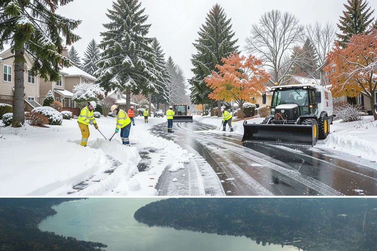 Restaurant Snow Removal in Sammamish, King County, WA - Restaurants need attentive service during December and January evenings when cold nights ice over front walks right at dinner...