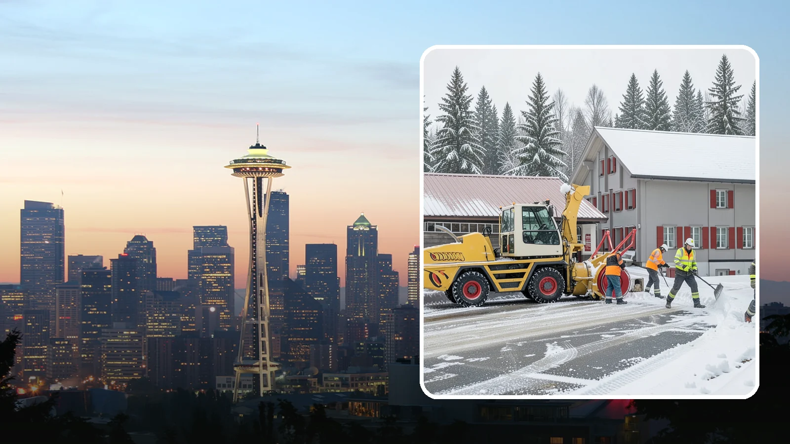 Restaurant Snow Removal in Seattle, King County, WA - Keep diners and delivery drivers moving safely by clearing your restaurant's lot, entrance, and patio during winter weather.