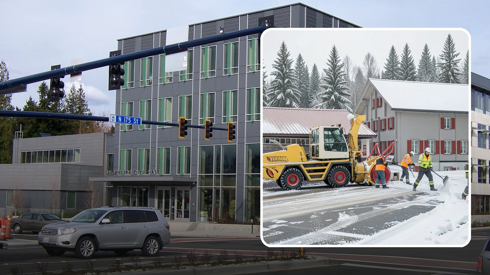 Restaurant Snow Removal in Shoreline, King County, WA - Keep diners and delivery drivers moving safely by clearing your restaurant's lot, entrance, and patio during winter weather.