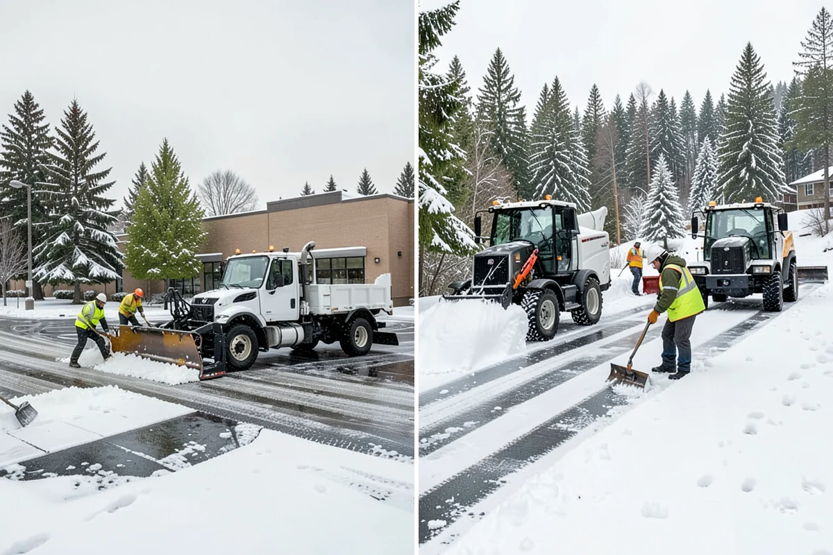 Restaurant Snow Removal in Shoreline, King County, WA - Identify guest entrances, patio areas, and delivery access