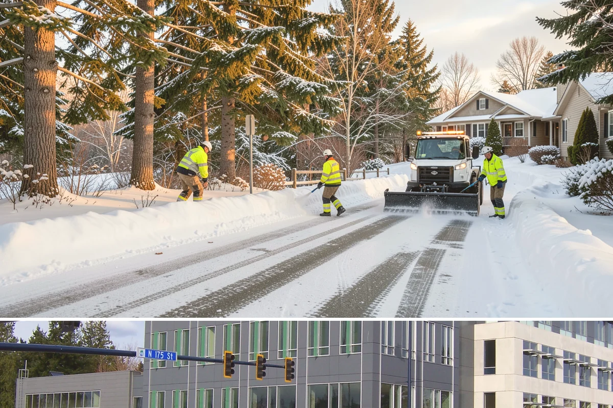 Restaurant Snow Removal in Shoreline, King County, WA - Restaurants need attentive service during December and January evenings when cold nights ice over front walks right at dinner...