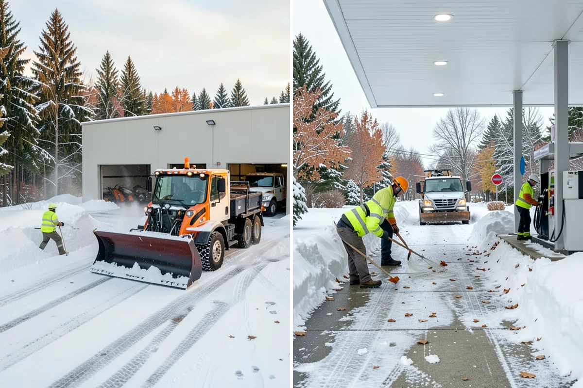 Restaurant Snow Removal in Snoqualmie, King County, WA - Identify guest entrances, patio areas, and delivery access