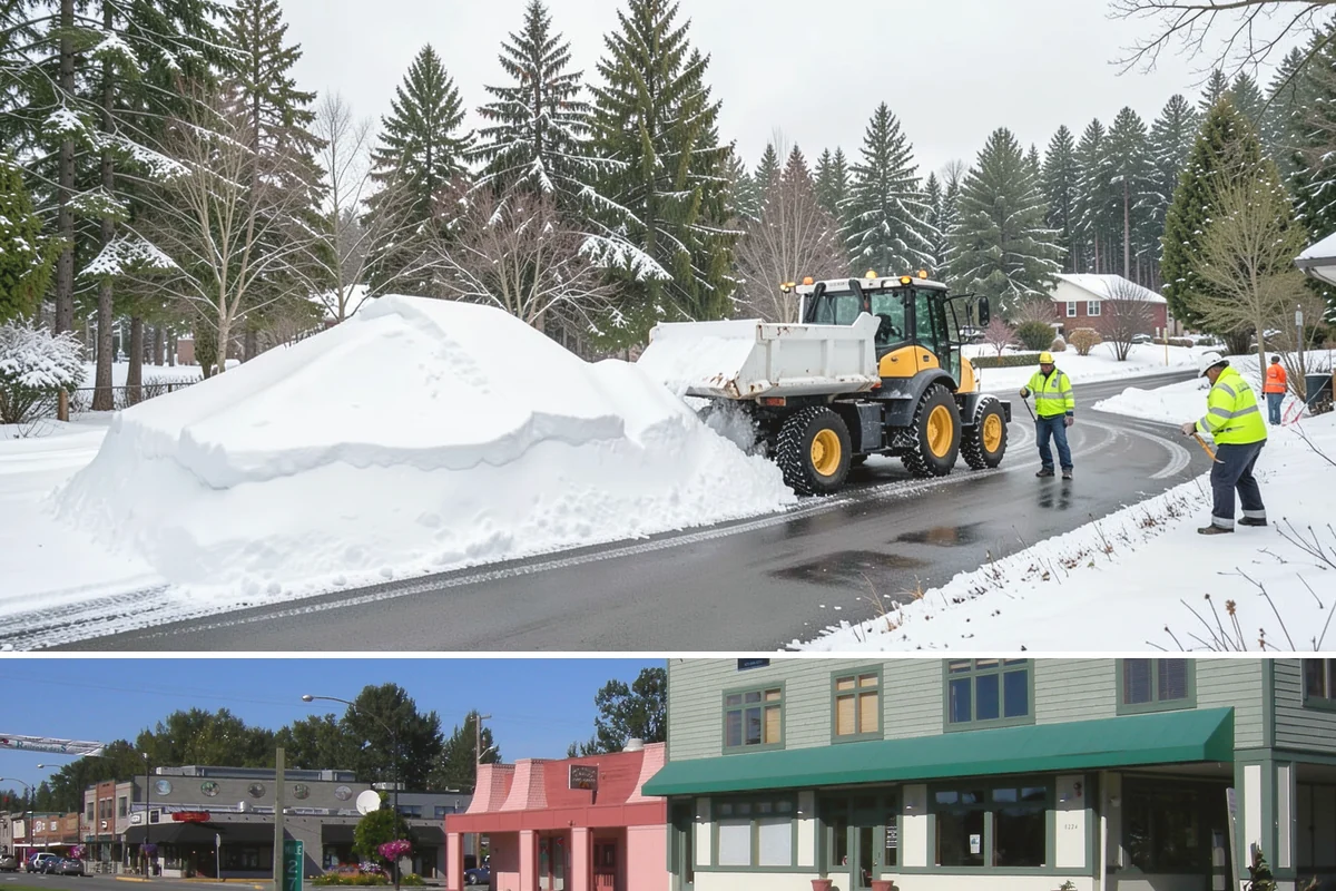Restaurant Snow Removal in Snoqualmie, King County, WA - Restaurants need attentive service during December and January evenings when cold nights ice over front walks right at dinner...