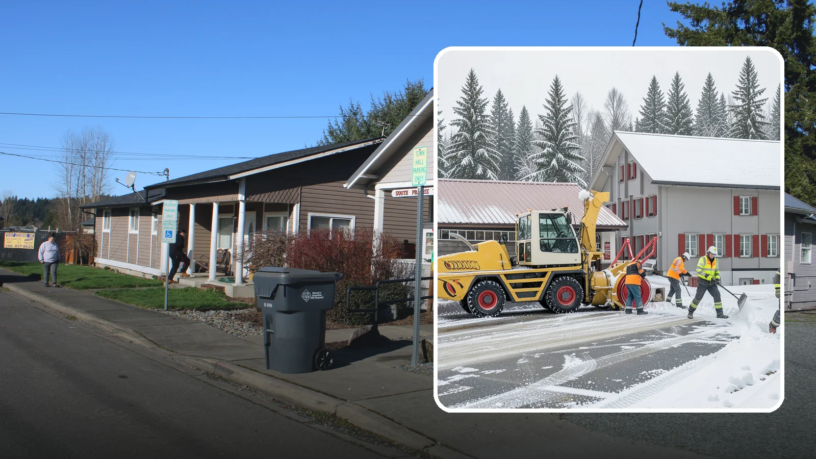 Restaurant Snow Removal in South Prairie, Pierce County, WA - Keep diners and delivery drivers moving safely by clearing your restaurant's lot, entrance, and patio during winter weather.