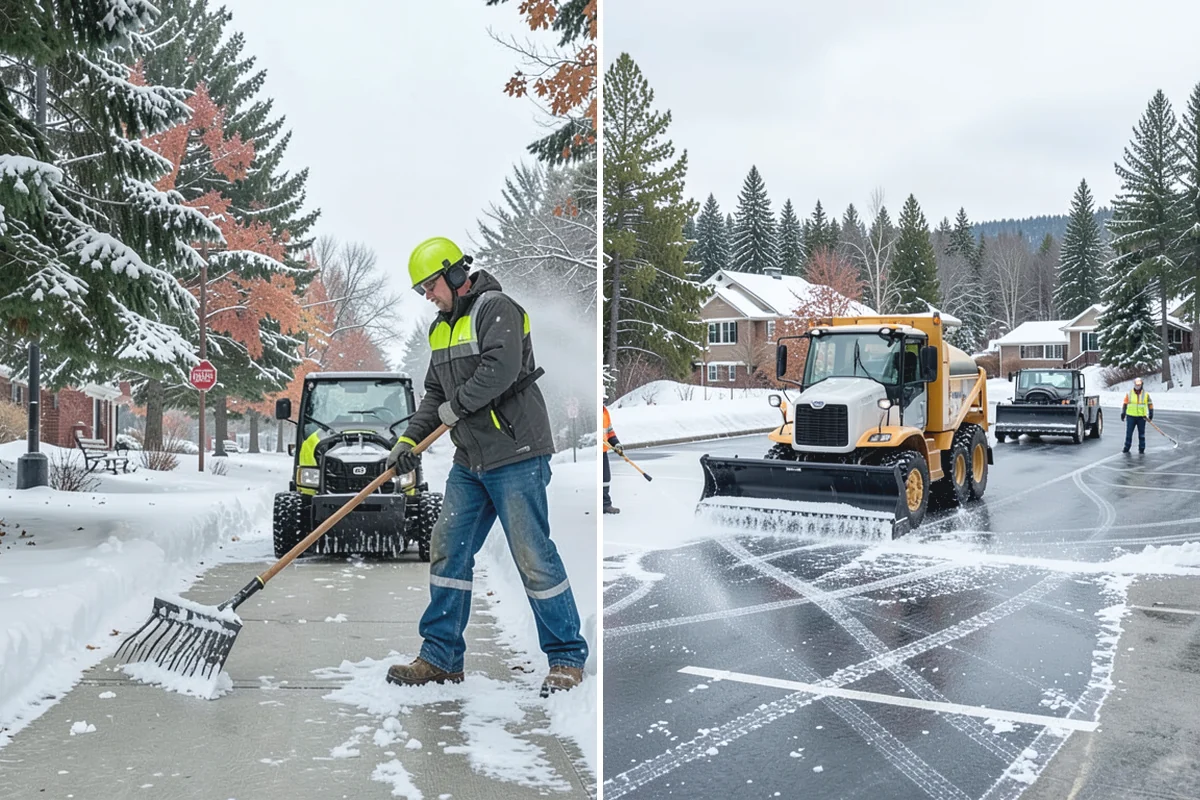 Restaurant Snow Removal in South Prairie, Pierce County, WA - Identify guest entrances, patio areas, and delivery access