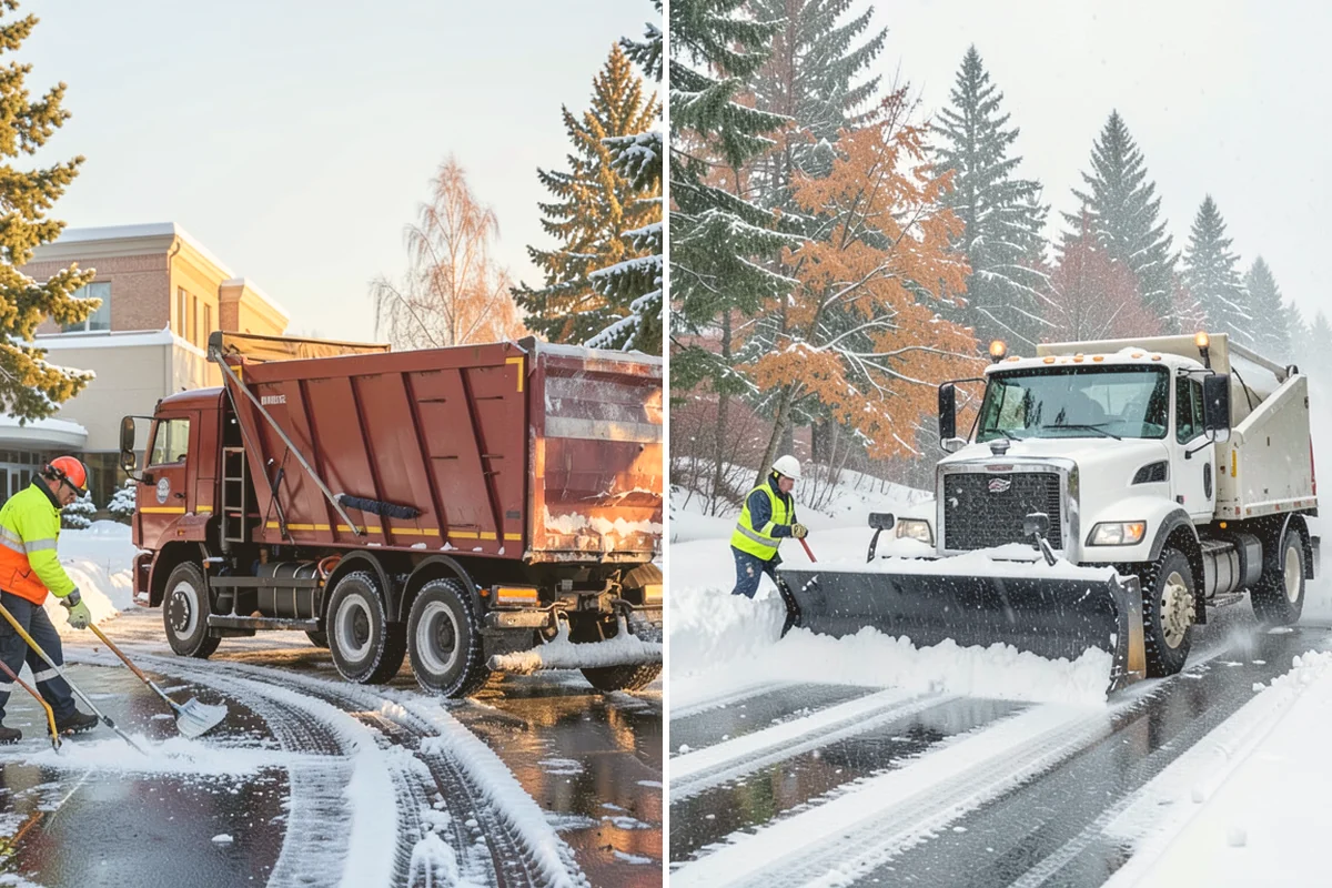 Restaurant Snow Removal in Stanwood, Snohomish County, WA - Identify guest entrances, patio areas, and delivery access