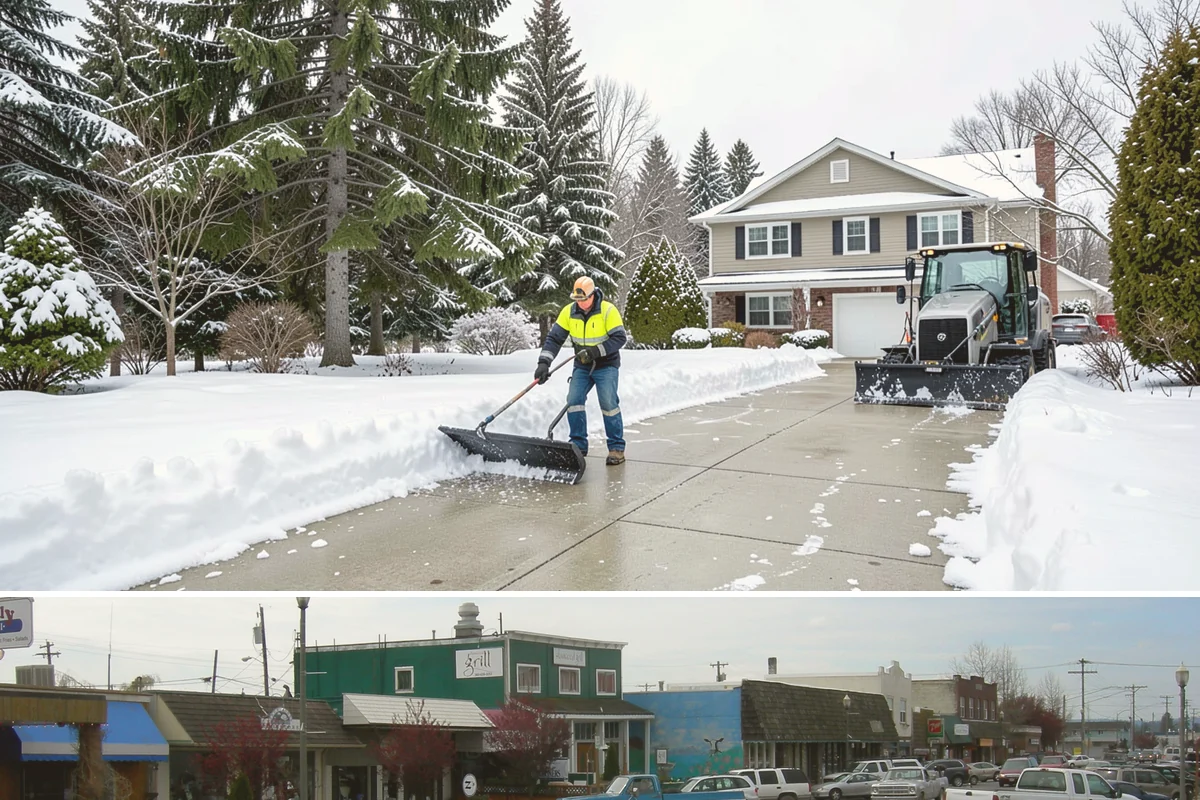 Restaurant Snow Removal in Stanwood, Snohomish County, WA - Restaurants need attentive service during December and January evenings when cold nights ice over front walks right at dinner...