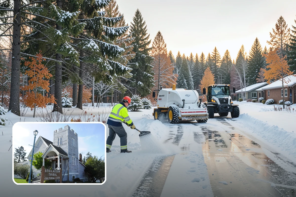 Restaurant Snow Removal in Steilacoom, Pierce County, WA - Clear entrances that keep diners walking in