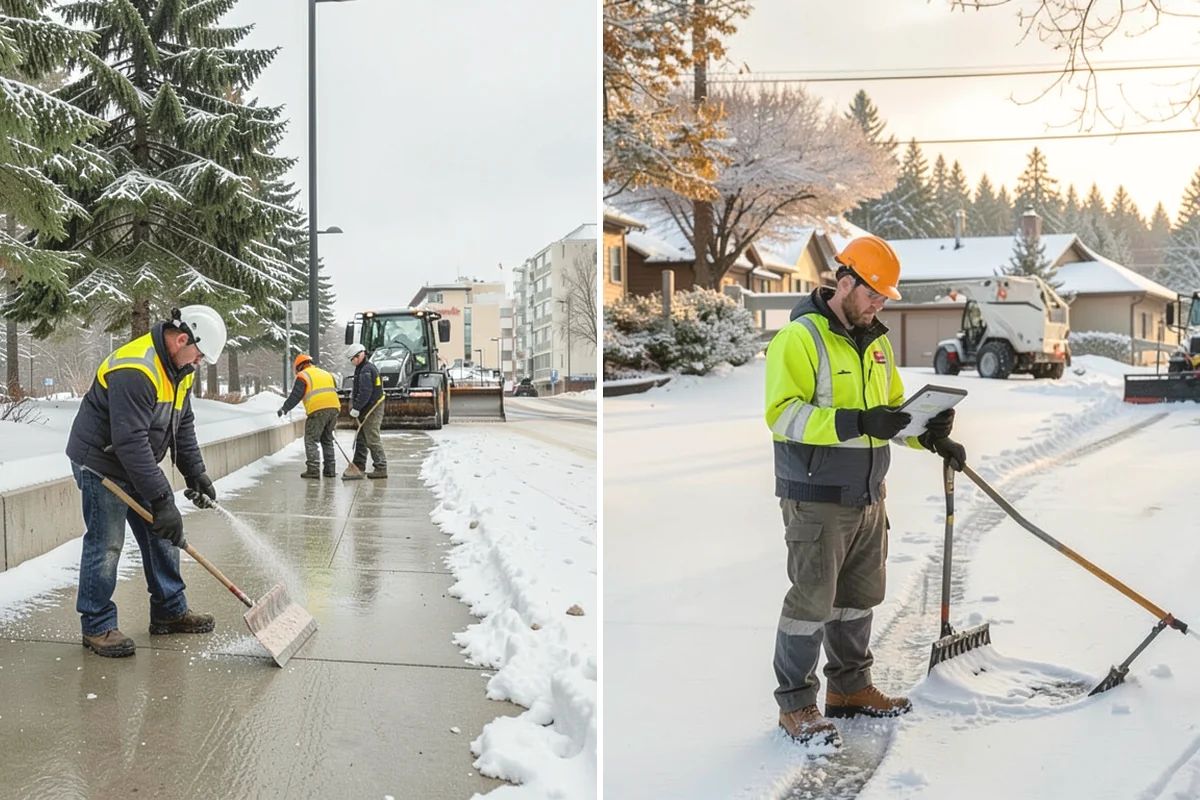 Restaurant Snow Removal in Steilacoom, Pierce County, WA - Identify guest entrances, patio areas, and delivery access