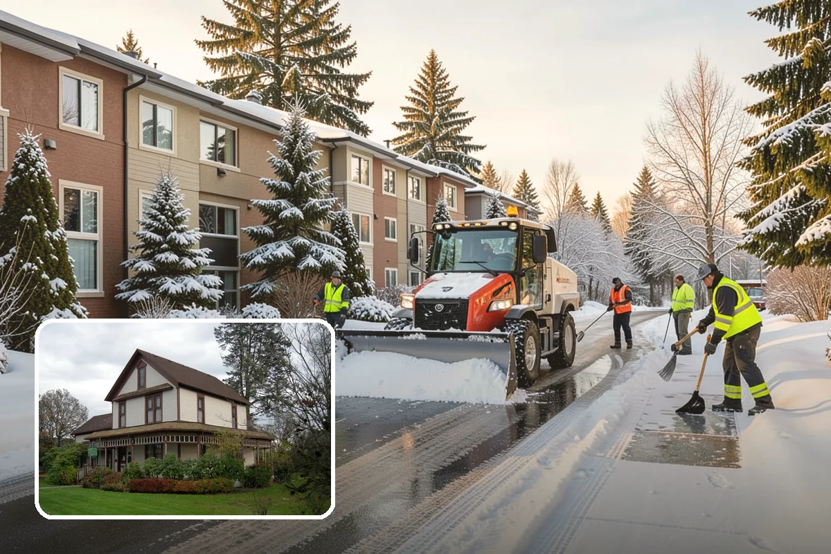 Restaurant Snow Removal in Sumner, Pierce County, WA - Clear entrances that keep diners walking in