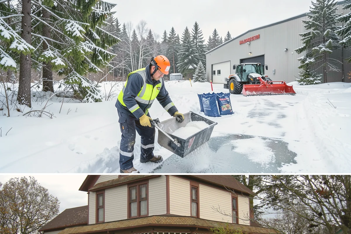 Restaurant Snow Removal in Sumner, Pierce County, WA - Restaurants need attentive service during December and January evenings when cold nights ice over front walks right at dinner...