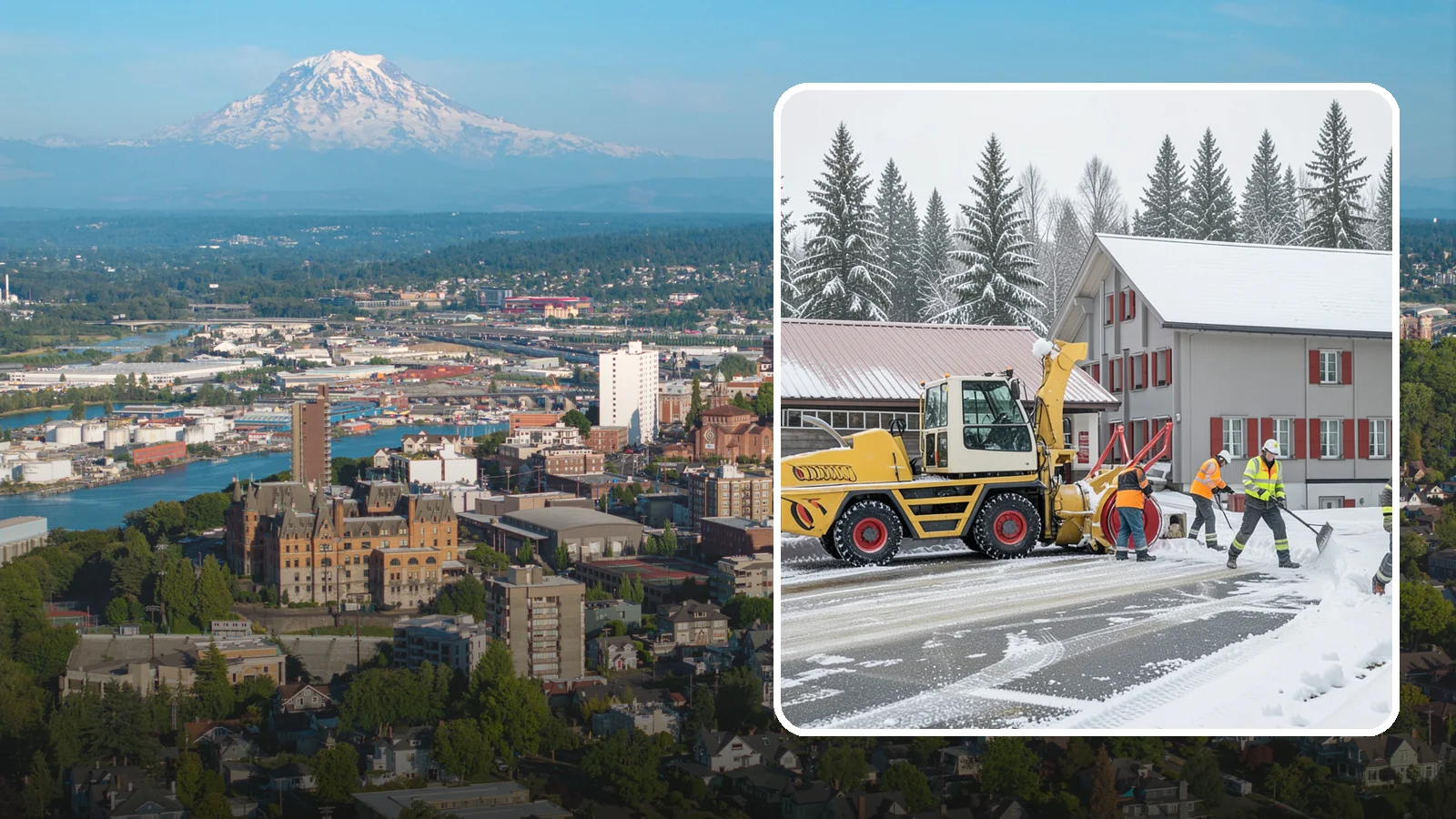 Restaurant Snow Removal in Tacoma, Pierce County, WA - Keep diners and delivery drivers moving safely by clearing your restaurant's lot, entrance, and patio during winter weather.