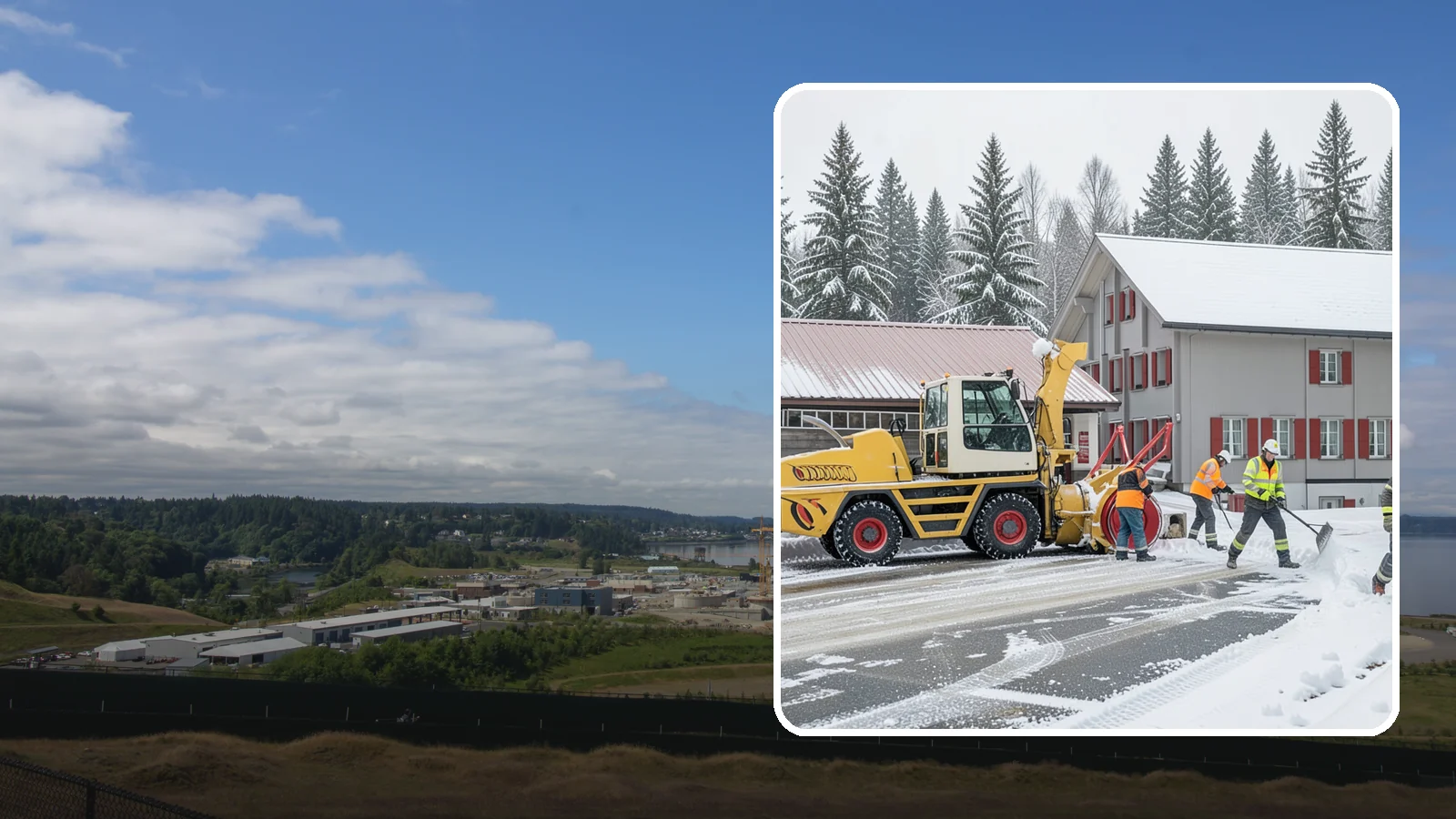 Restaurant Snow Removal in University Place, Pierce County, WA - Keep diners and delivery drivers moving safely by clearing your restaurant's lot, entrance, and patio during winter weather.