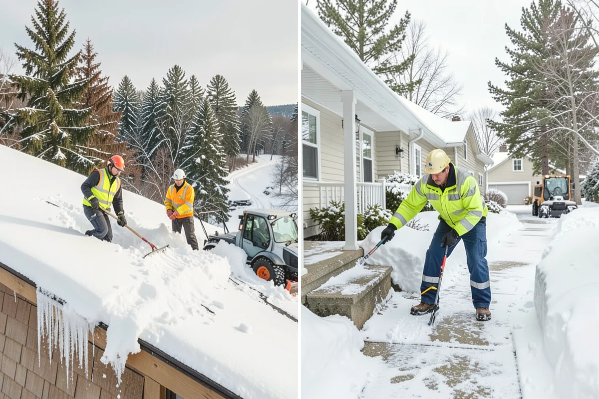 Restaurant Snow Removal in University Place, Pierce County, WA - Identify guest entrances, patio areas, and delivery access