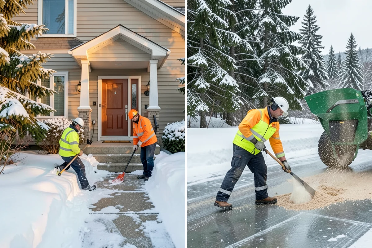 Retail Parking Lot Snow Removal in Arlington, Snohomish County, WA - Review store hours, high-traffic zones, and cart return areas