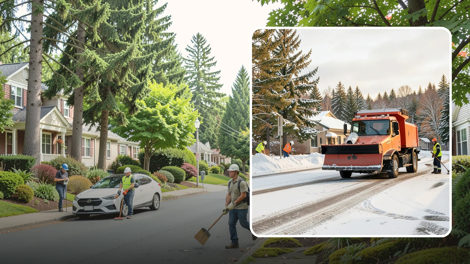 Retail Parking Lot Snow Removal in Beaux Arts Village, King County, WA - Protect foot traffic and sales by keeping your retail parking lot cleared and safe through every Western Washington winter...