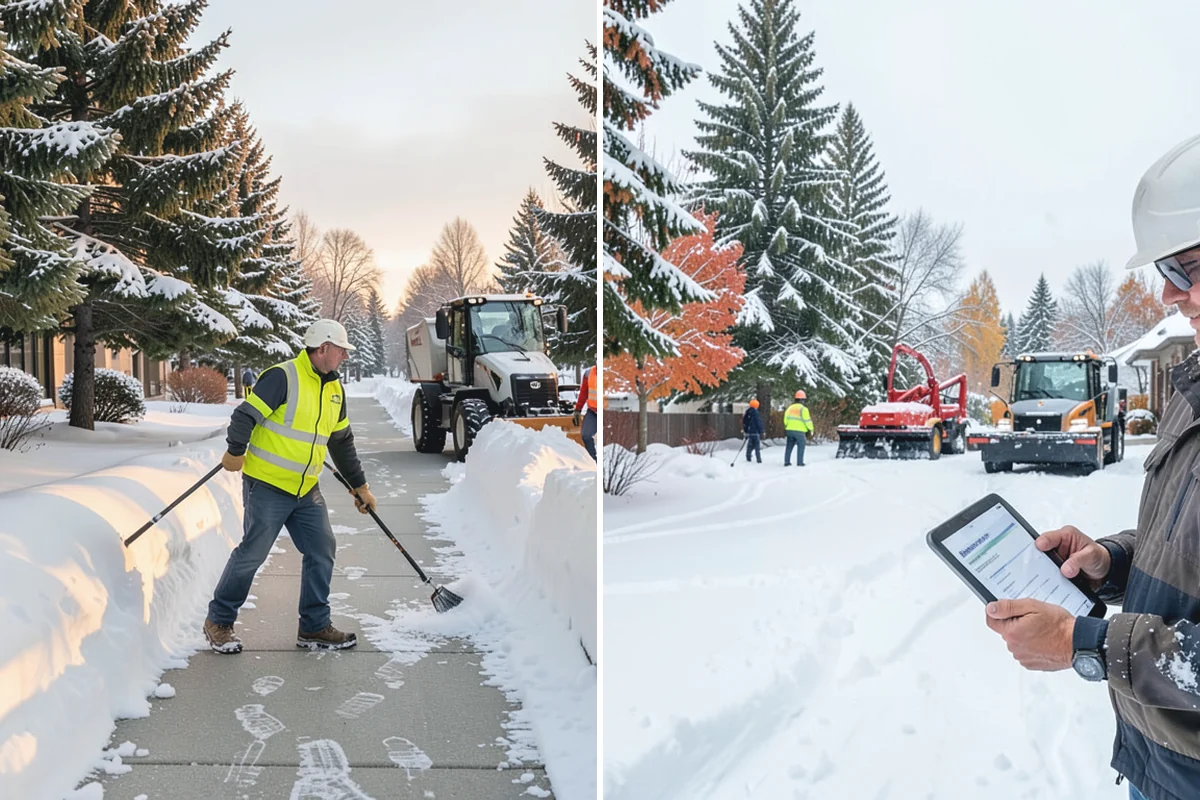 Retail Parking Lot Snow Removal in Beaux Arts Village, King County, WA - Review store hours, high-traffic zones, and cart return areas