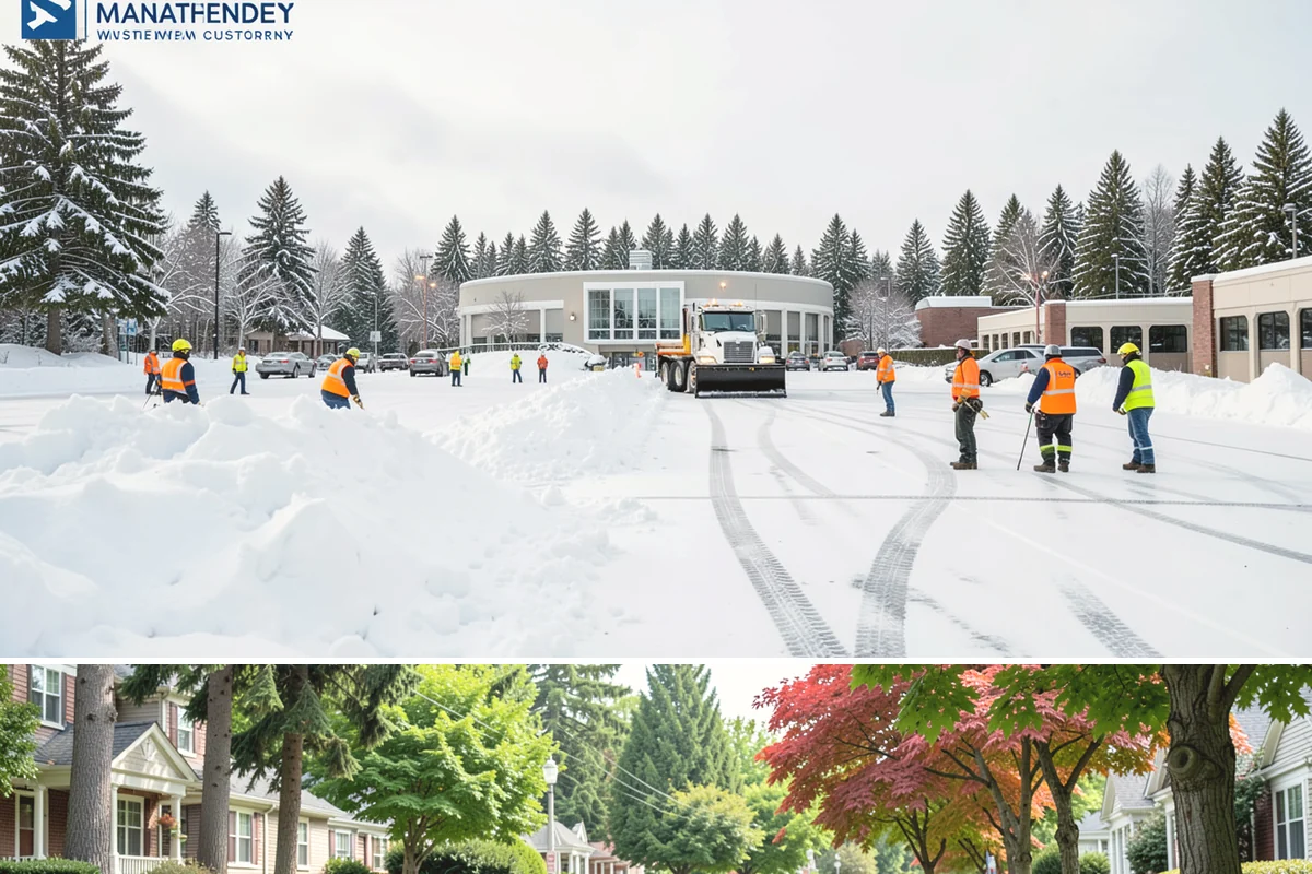 Retail Parking Lot Snow Removal in Beaux Arts Village, King County, WA - Retail lots face the highest exposure during the December holiday shopping season when cold snaps collide with peak customer...