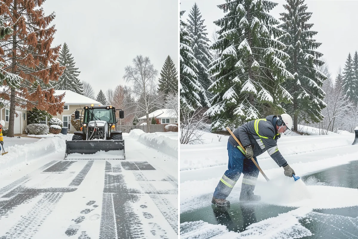 Retail Parking Lot Snow Removal in Bellevue, King County, WA - Review store hours, high-traffic zones, and cart return areas