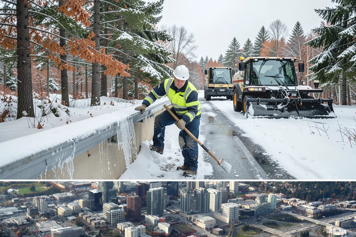 Retail Parking Lot Snow Removal in Bellevue, King County, WA - Retail lots face the highest exposure during the December holiday shopping season when cold snaps collide with peak customer...