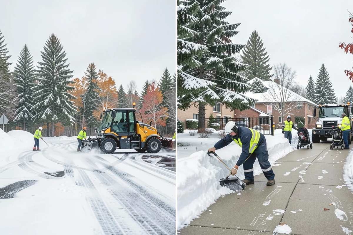 Retail Parking Lot Snow Removal in Black Diamond, King County, WA - Review store hours, high-traffic zones, and cart return areas