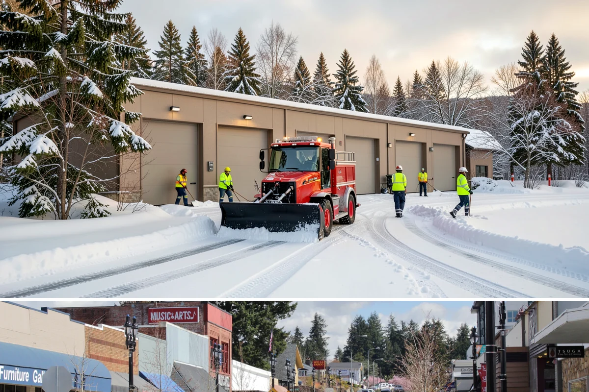 Retail Parking Lot Snow Removal in Bothell, King County, WA - Retail lots face the highest exposure during the December holiday shopping season when cold snaps collide with peak customer...