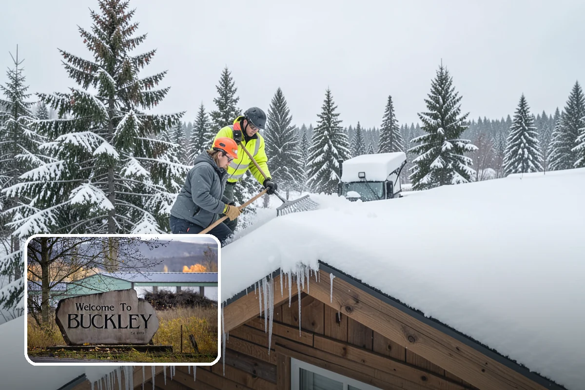 Retail Parking Lot Snow Removal in Buckley, Pierce County, WA - Cleared lots that keep shoppers coming during storms