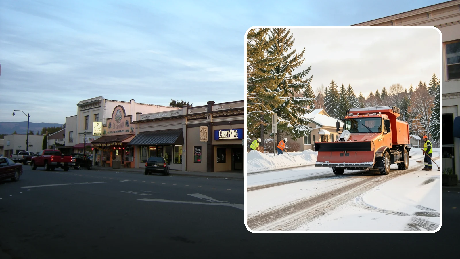 Retail Parking Lot Snow Removal in Burlington, Skagit County, WA - Protect foot traffic and sales by keeping your retail parking lot cleared and safe through every Western Washington winter...