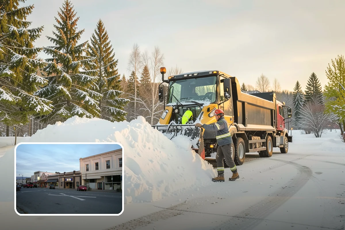 Retail Parking Lot Snow Removal in Burlington, Skagit County, WA - Cleared lots that keep shoppers coming during storms