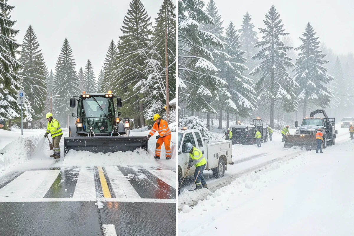 Retail Parking Lot Snow Removal in Carnation, King County, WA - Review store hours, high-traffic zones, and cart return areas