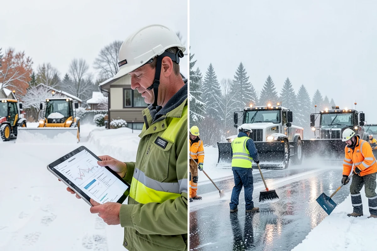 Retail Parking Lot Snow Removal in Concrete, Skagit County, WA - Review store hours, high-traffic zones, and cart return areas