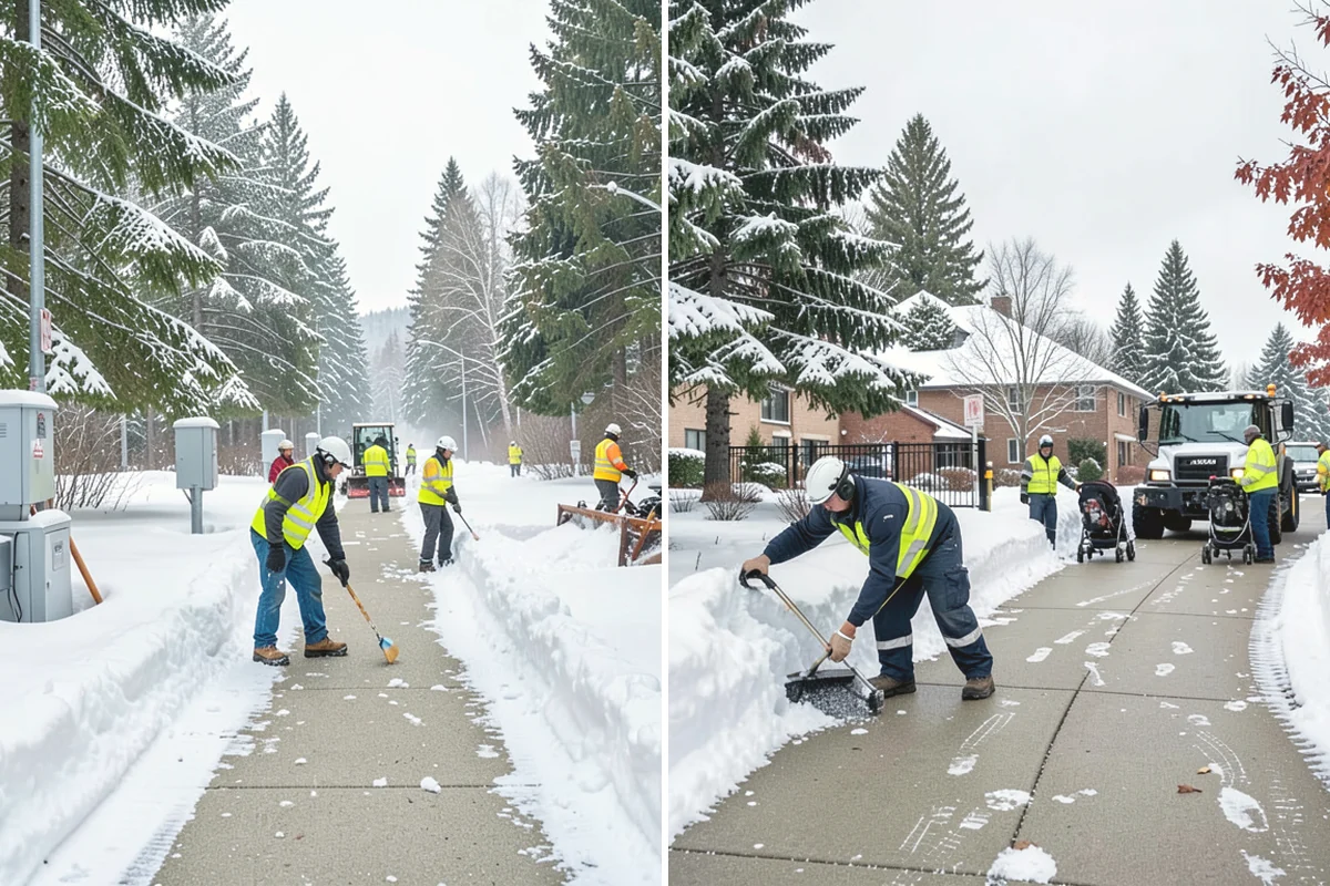 Retail Parking Lot Snow Removal in Covington, King County, WA - Review store hours, high-traffic zones, and cart return areas